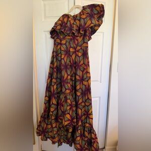 Sika Multicolor High Low Dress